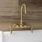 Kingston Brass AE1T7 3-3/8 Inch Wall Mount Tub Faucet, Brushed Brass AE1T7 - alternate 5